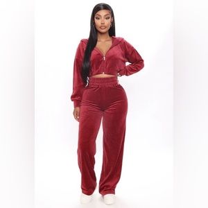 Fashion nova velour tracksuit